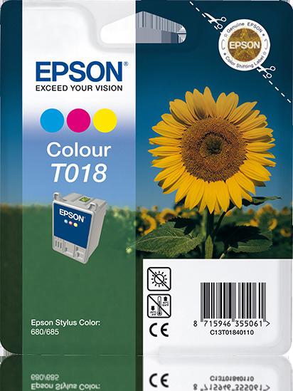 EPSON Original (C13T01840110) Tintenpatrone mehrfarbig