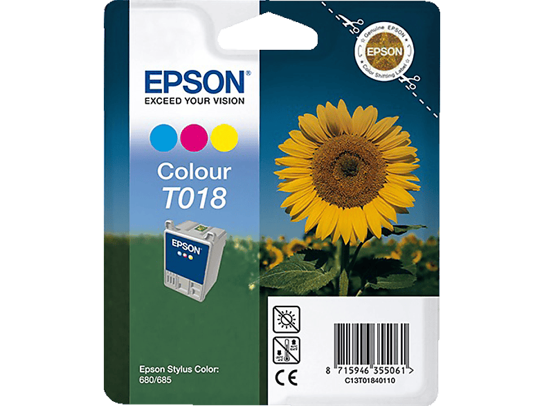 Original Tintenpatrone (C13T01840110) mehrfarbig EPSON