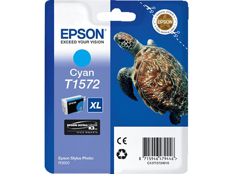 EPSON Cyan Tintenpatrone (C13T15744010) Original