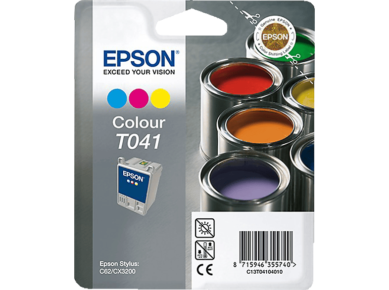 EPSON Original Tintenpatrone (C13T04104010) mehrfarbig