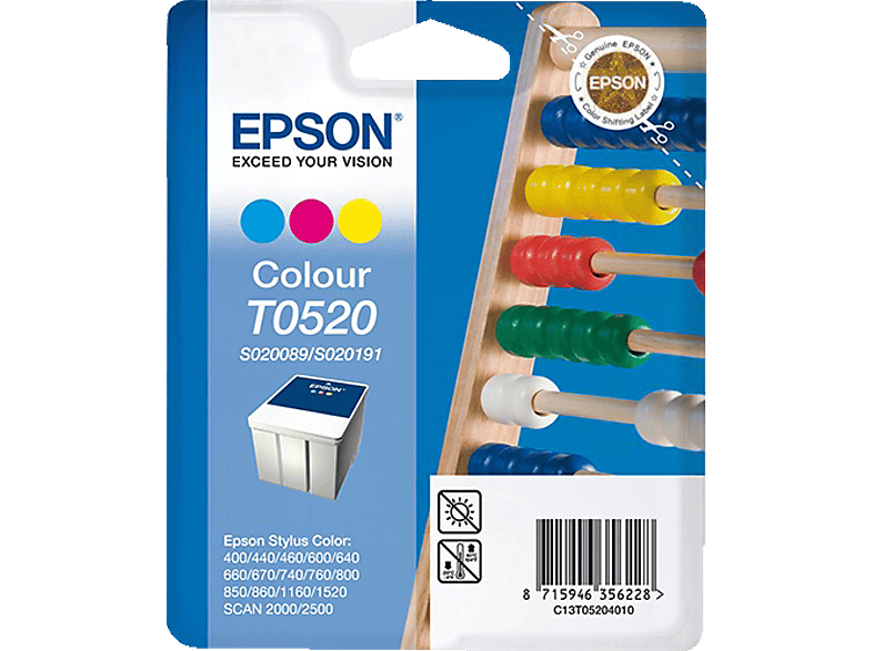 EPSON Original (C13T05204010) Tintenpatrone mehrfarbig