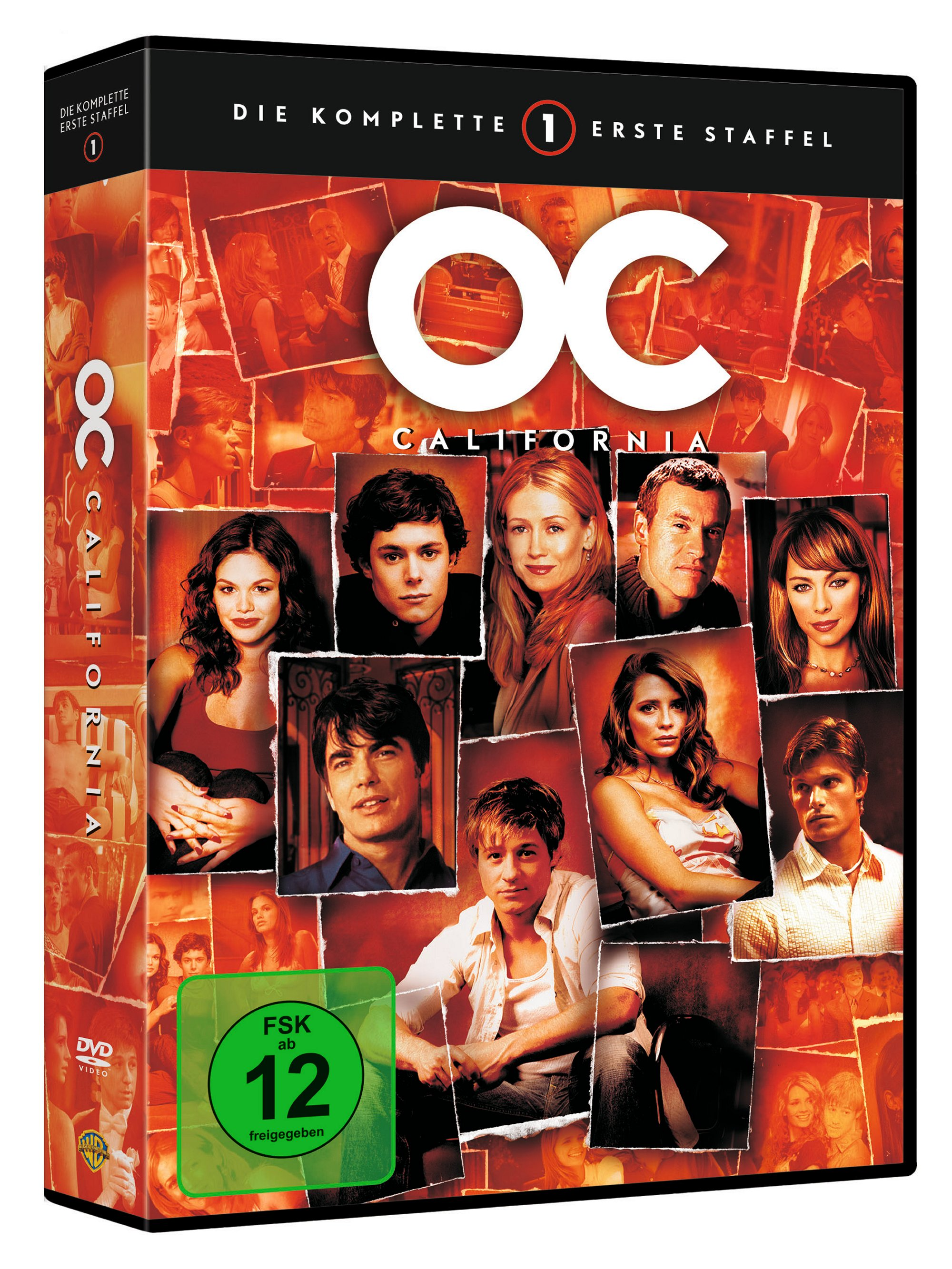 DVD-Box-Set von The O.C. mit Fotos der Besetzung.
