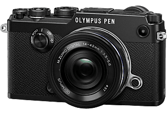 OLYMPUS PEN-F Pancake Zoom Kit - Appareil photo à objectif interchangeable Noir