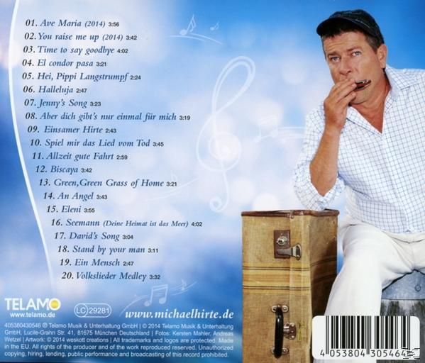 CD-Cover mit einem Mann, der Mundharmonika spielt, und einer Liste von Songtiteln.