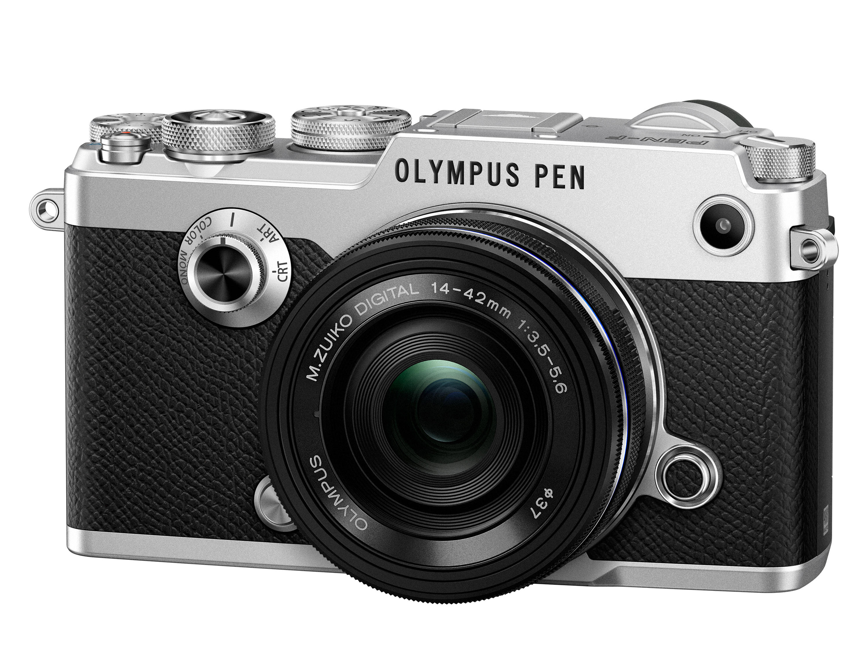 OLYMPUS PEN-F Systemkamera mit Objektiv 14-42 mm, 7,6 cm Display Touchscreen, WLAN