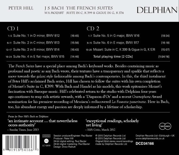 Peter Hill - Französische Suiten  - (CD)