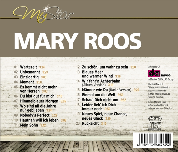 Mary Roos - My Star  - (CD)
