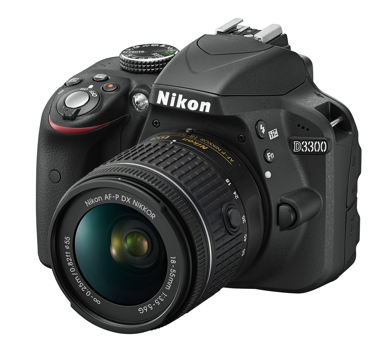 NIKON D3300 inkl. Objektiv AF-P VR DX 18-55mm + 2. Akku + Nikon Tasche + Speicherkarte