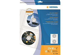 HERMA 7685 - CD/DVD-Hüllen (Transparent)