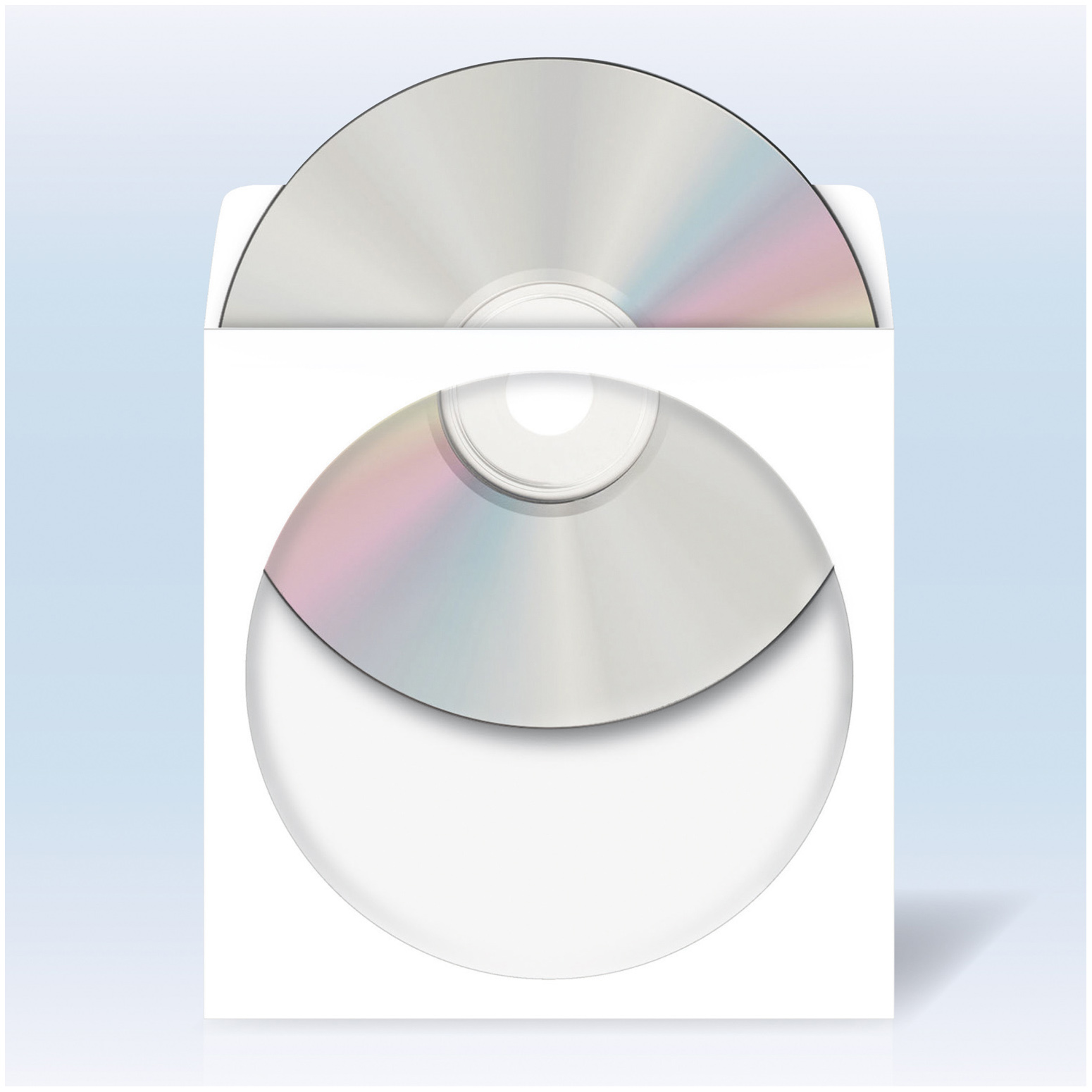HERMA 1141 CD/DVD-Papierhüllen 124x124 mm 1000 St.
