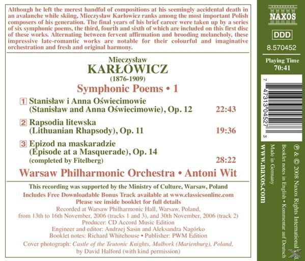 Wit Antoni, Antoni/warschau Po Wit - Symphonische Dichtungen  - (CD)