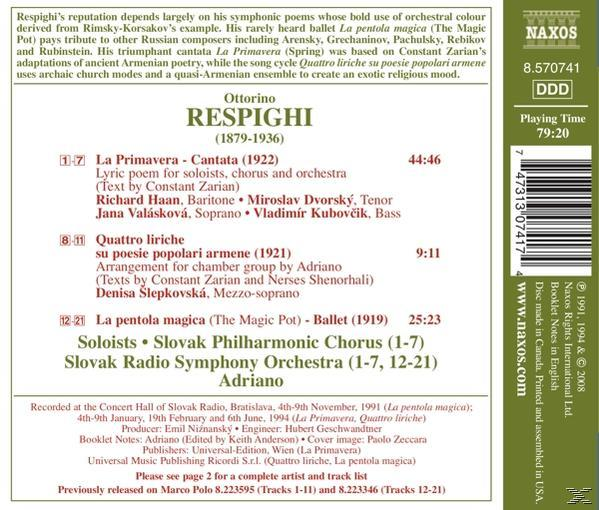 VARIOUS, Adriano & Srso - La Primavera/Quattro Liriche  - (CD)