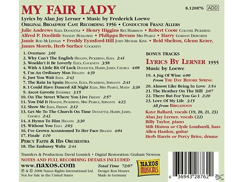 Thumbnail - VARIOUS - My Fair Lady (CD)