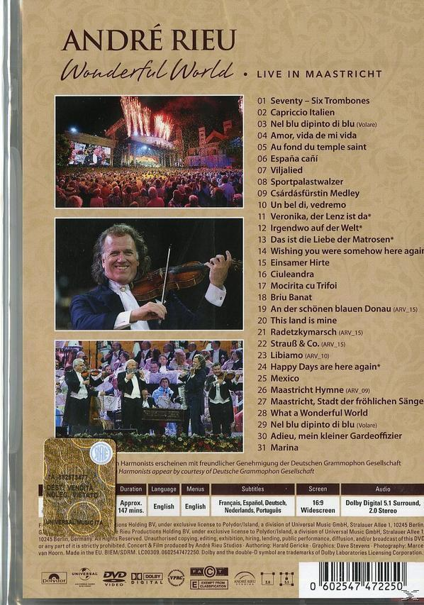 André Rieu - Wonderful World-Live In Maastricht  - (DVD)