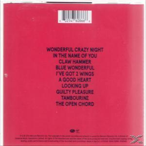 Rückseite einer roten CD-Hülle mit Trackliste, Barcode und Text. Titel und Künstler werden angezeigt.