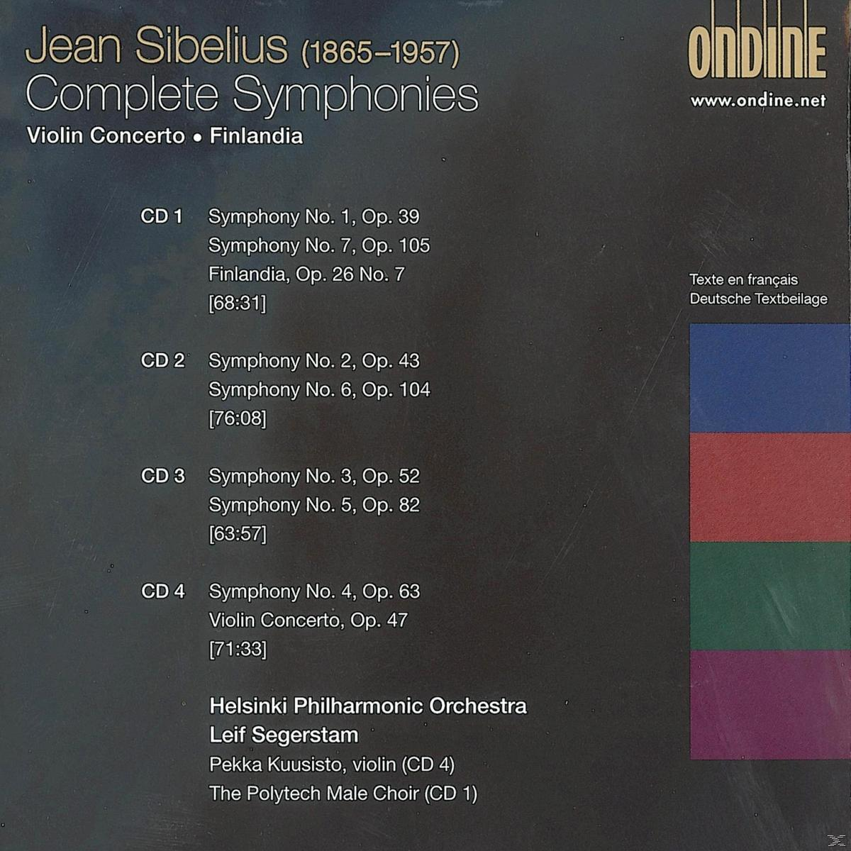 Helsinki Philharmonic Orchestra - Sibelius: Complete Symphonies  - (CD)