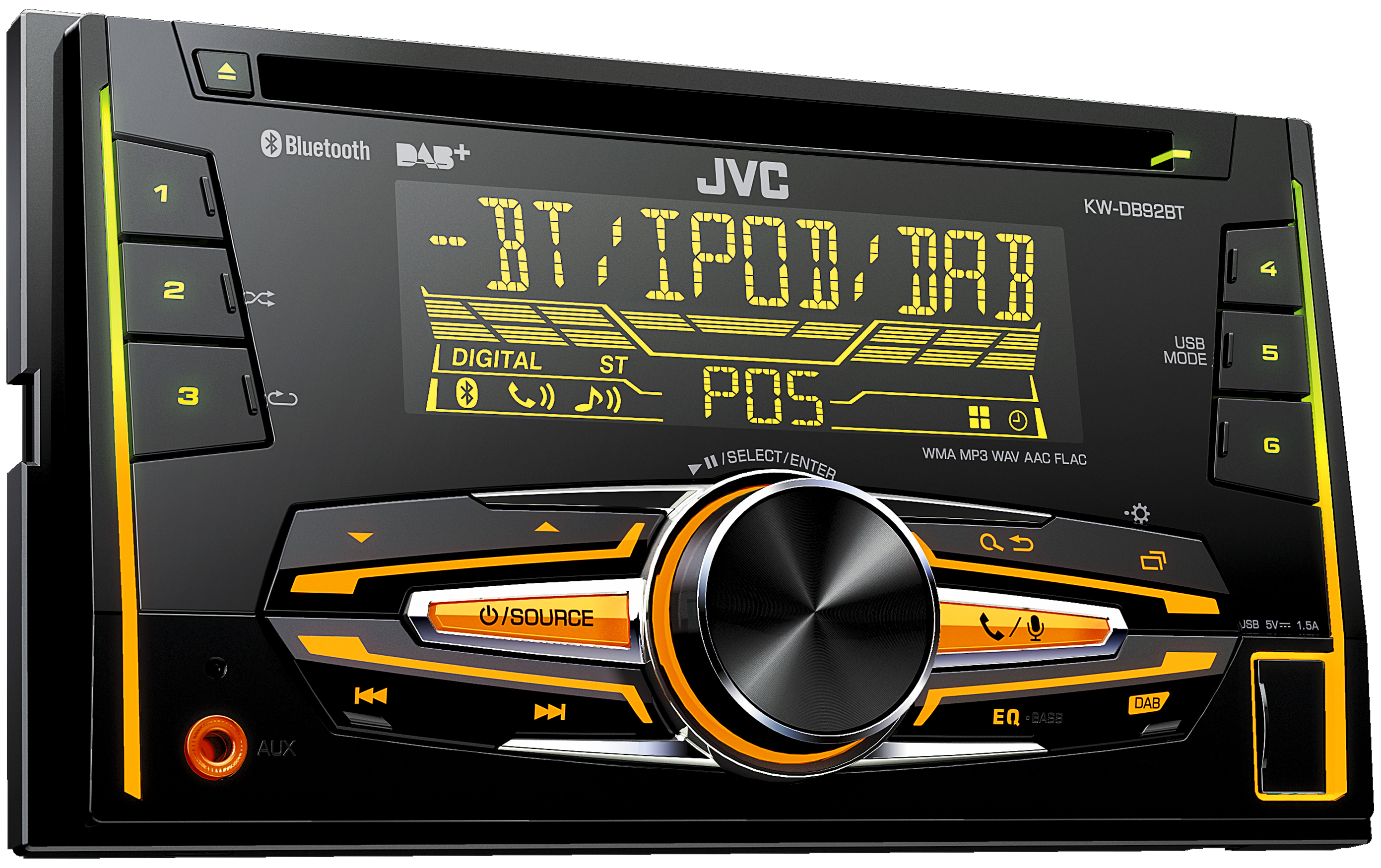 JVC KW-DB92BT Autoradio 2 DIN (Doppel-DIN), 50 Watt