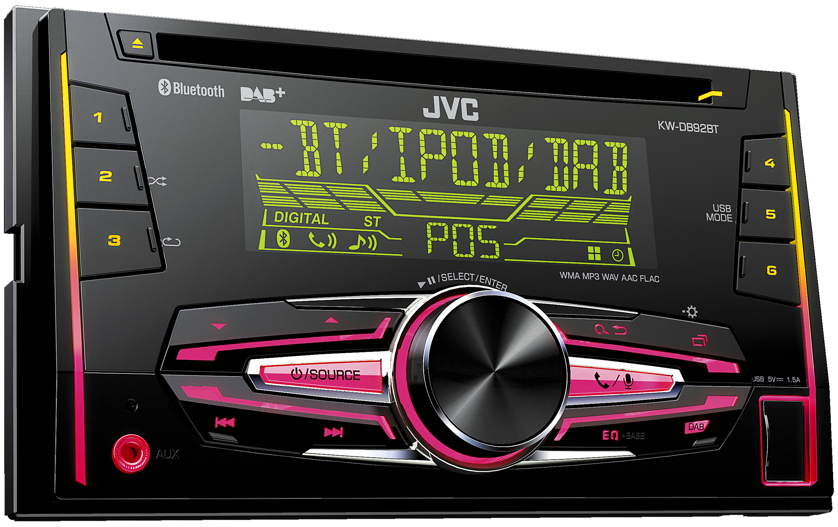 JVC KW-DB92BT Autoradio 2 DIN (Doppel-DIN), 50 Watt