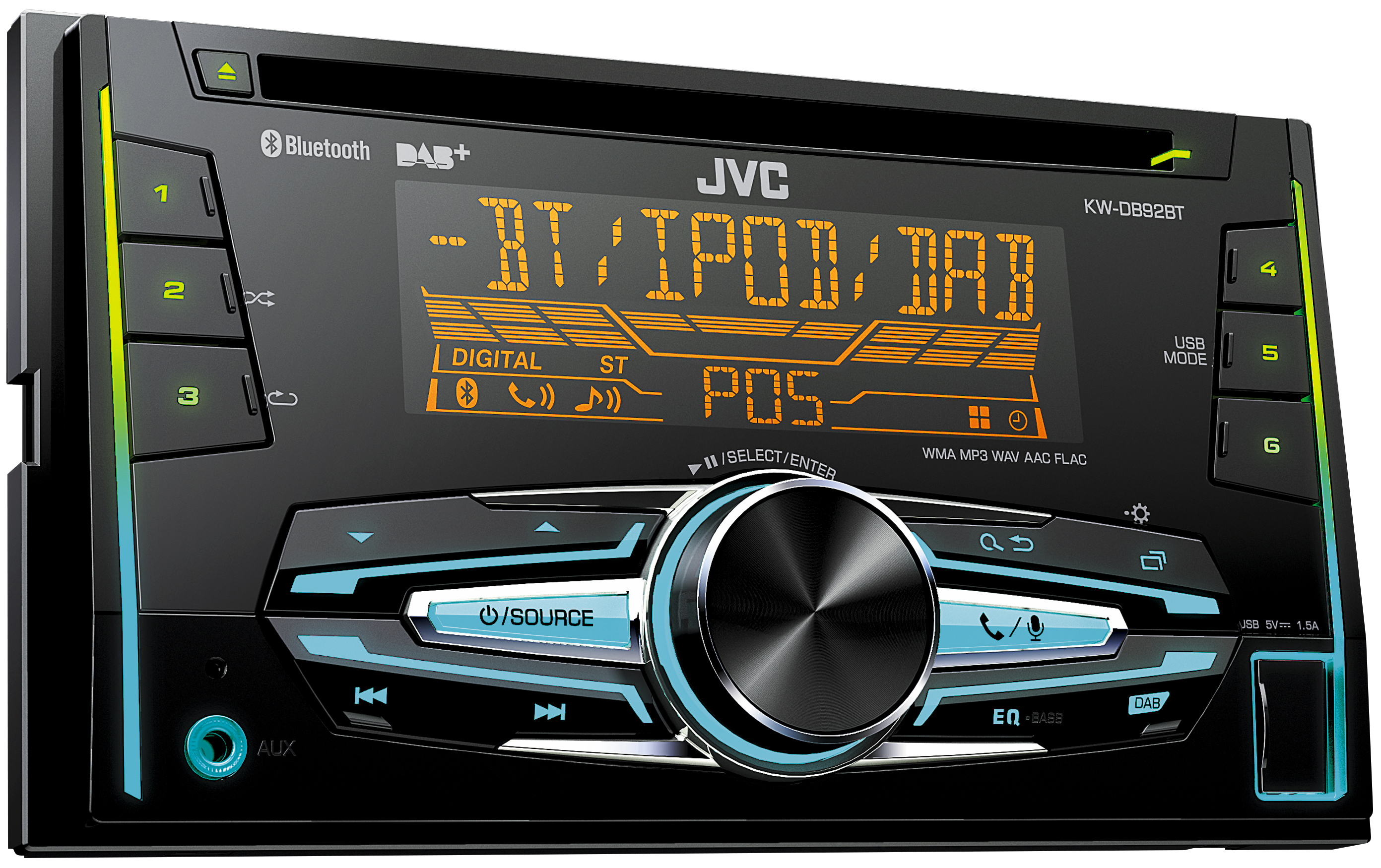 JVC KW-DB92BT Autoradio 2 DIN (Doppel-DIN), 50 Watt