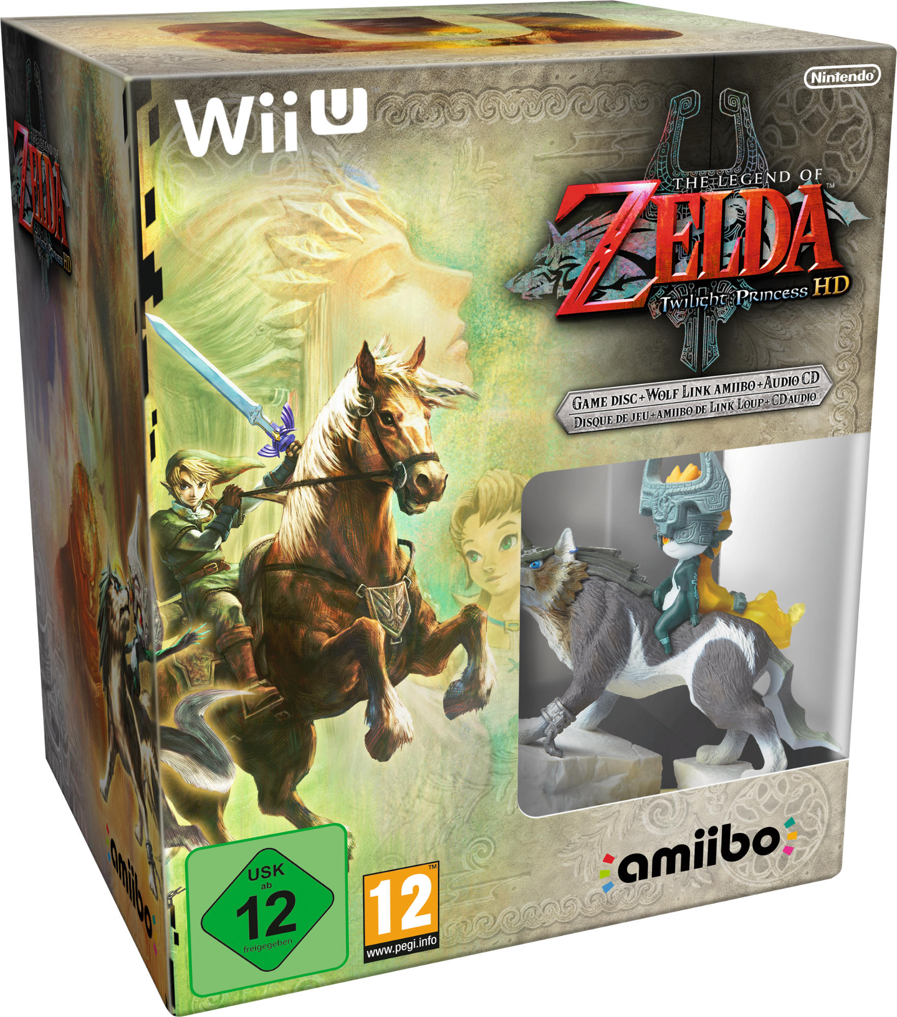 The Legend of Zelda: Twilight Princess HD + Amiibo + Audio CD NL/FR WII U