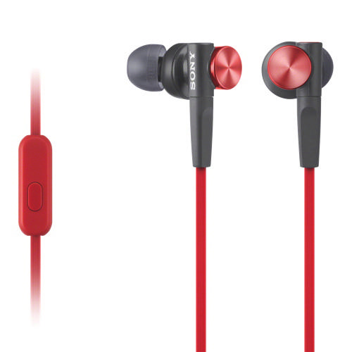 SONY XB50 Extra Bass Mikrofonlu Kulak İçi Kulaklık Kırmızı