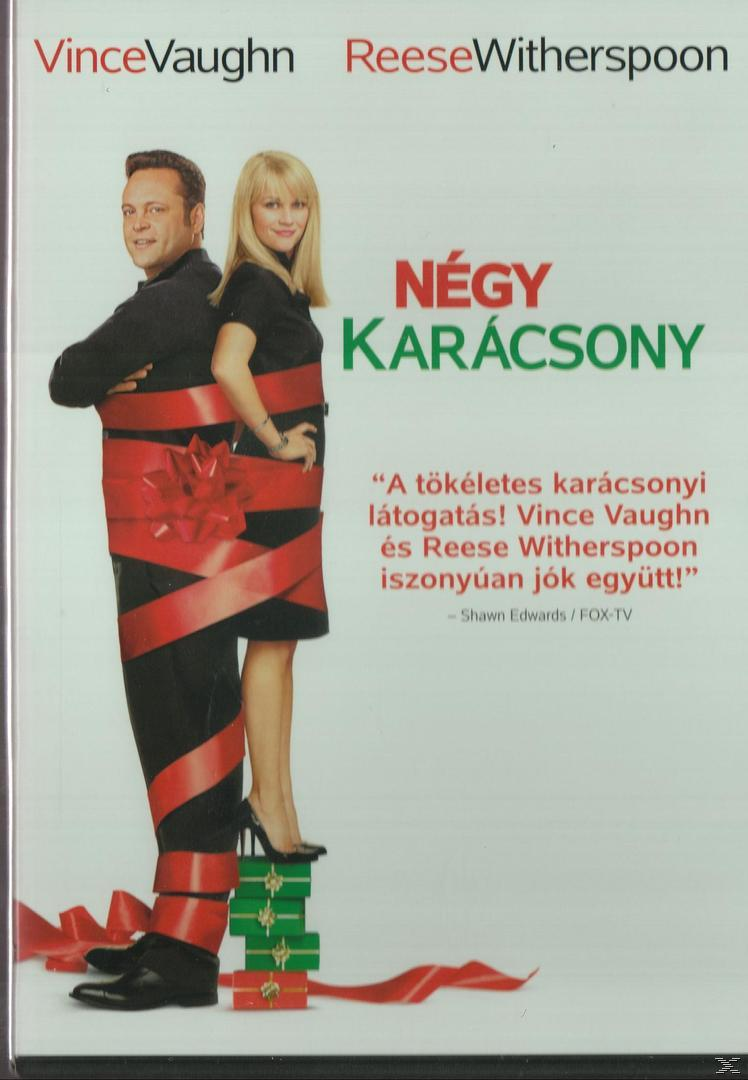 DVD borító: Vince Vaughn és Reese Witherspoon zöld háttér előtt, piros szalagba csomagolva.