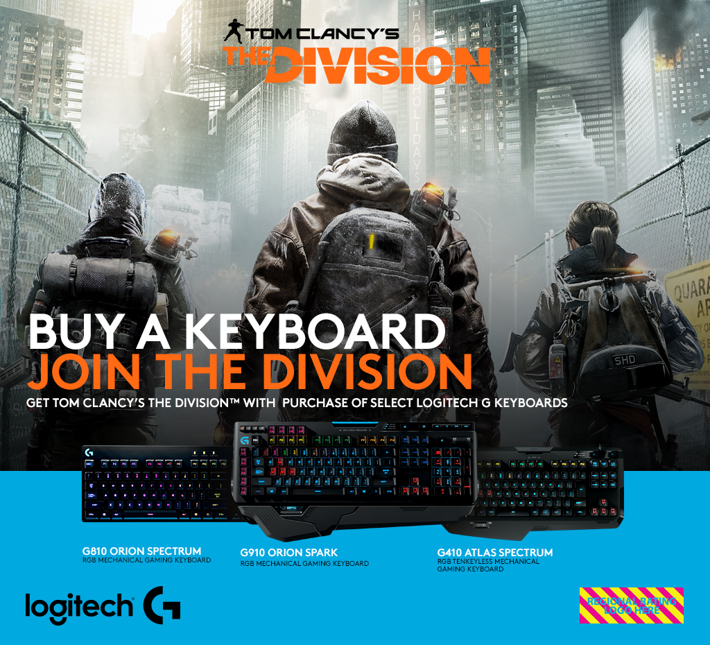LOGITECH G910 ORION SPARK SE (INCL. TOP Game THE DIVISION / VÖ 08.03.2016), Gaming Tastatur, kabelgebunden, Schwarz
