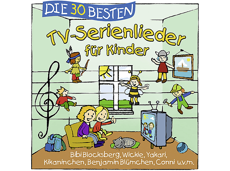 Thumbnail - Simone Sommerland, Karsten Glück & Die Kita-frösche - 30 Besten Tv-Serienlieder (CD)