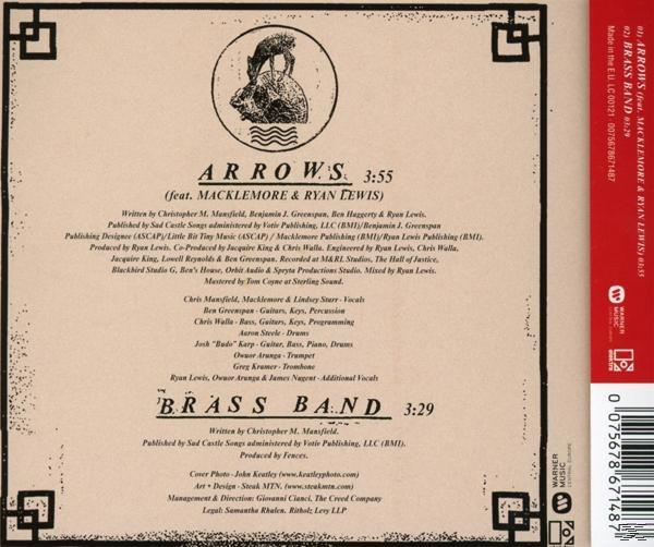 Fences, Macklemore, Ryan Lewis - Arrows  - (5 Zoll Single CD (2-Track))