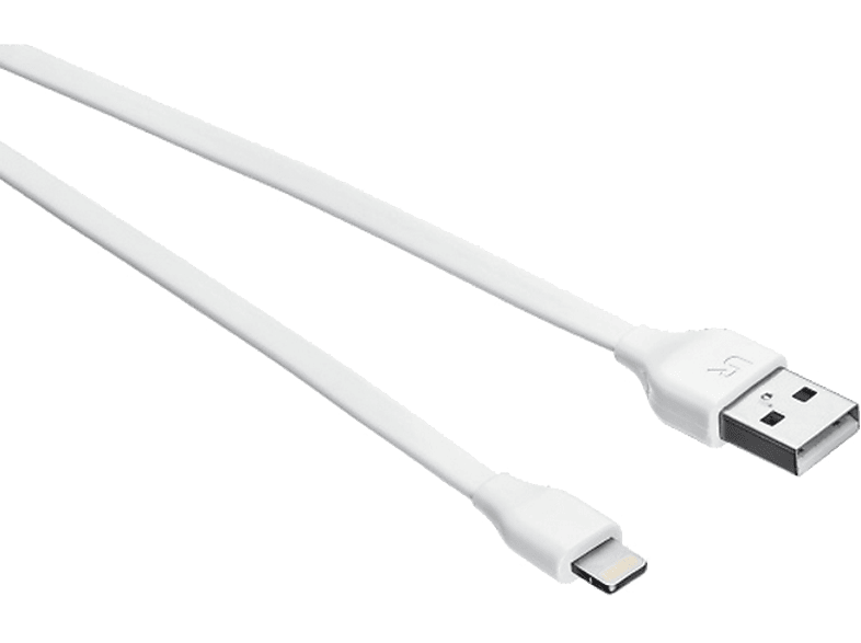 URBAN REVOLT Flat Lightning - USB-kabel wit (20345)