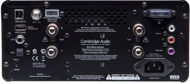CAMBRIDGE ONE II HiFi Kompaktanlage mit DAB+, CD, Bluetooth, schwarz hochglanz