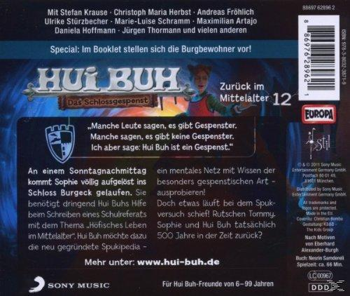 DVD-Cover für den Cartoon 'Hui Buh', mit Text und Cartoonbildern.