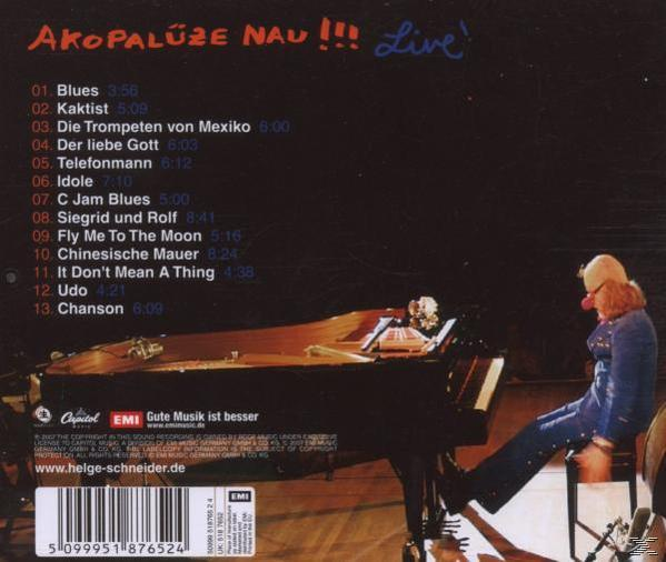 Helge Schneider - Akopalüze Nau (Live)  - (CD)