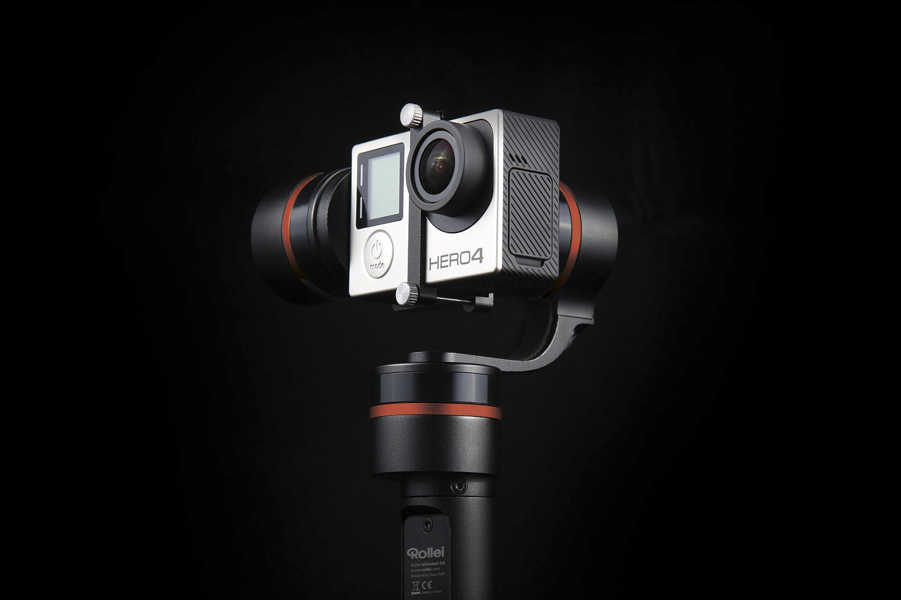 ROLLEI Elektronischer Stabilisator eGimbal G4, elektronischer Stabilisator, Schwarz