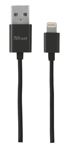 TRUST 20359 Lightning Data Kablosu 20 cm Siyah
