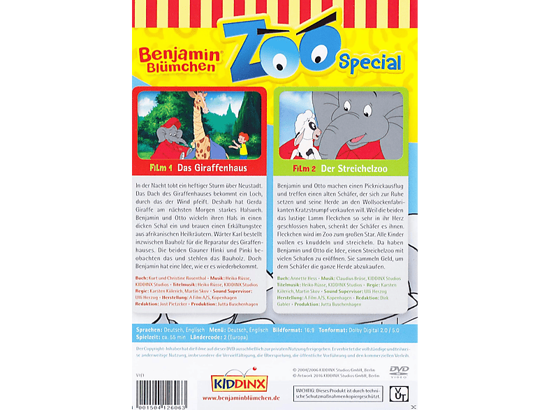 Thumbnail - Benjamin Blümchen - Zoo-Special Streichelzoo/Giraffenhaus DVD