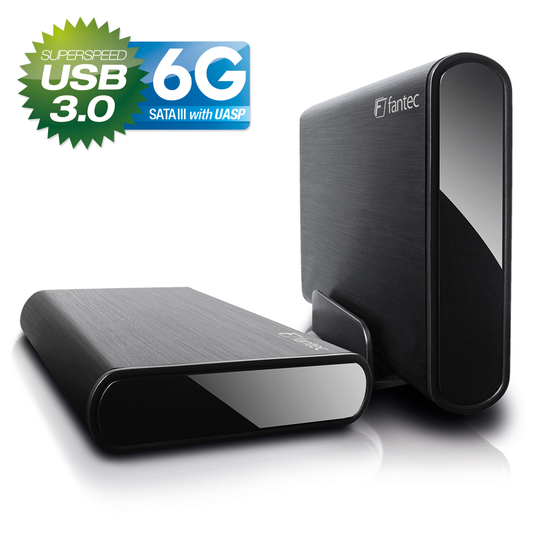 FANTEC 1659 DB-ALU3-6G, Schwarz