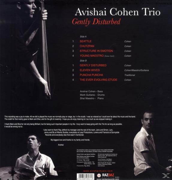 Avishai Cohen Trio (Nagybőgős) - Gently Disturbed (Vinyl LP (nagylemez))