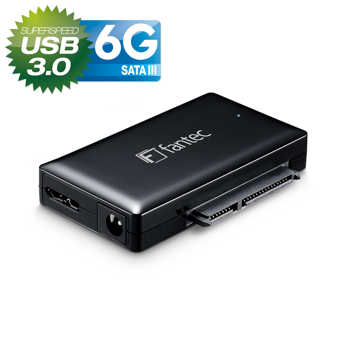 FANTEC 1817 AD-U3SA SATA Adapter, 0 TB, extern, Schwarz