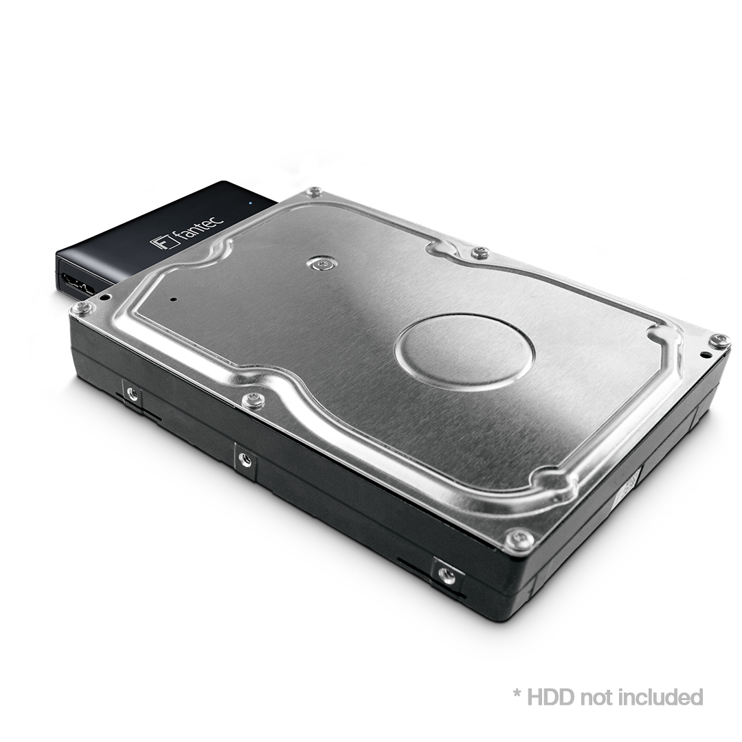 FANTEC 1817 AD-U3SA SATA Adapter, 0 TB, extern, Schwarz
