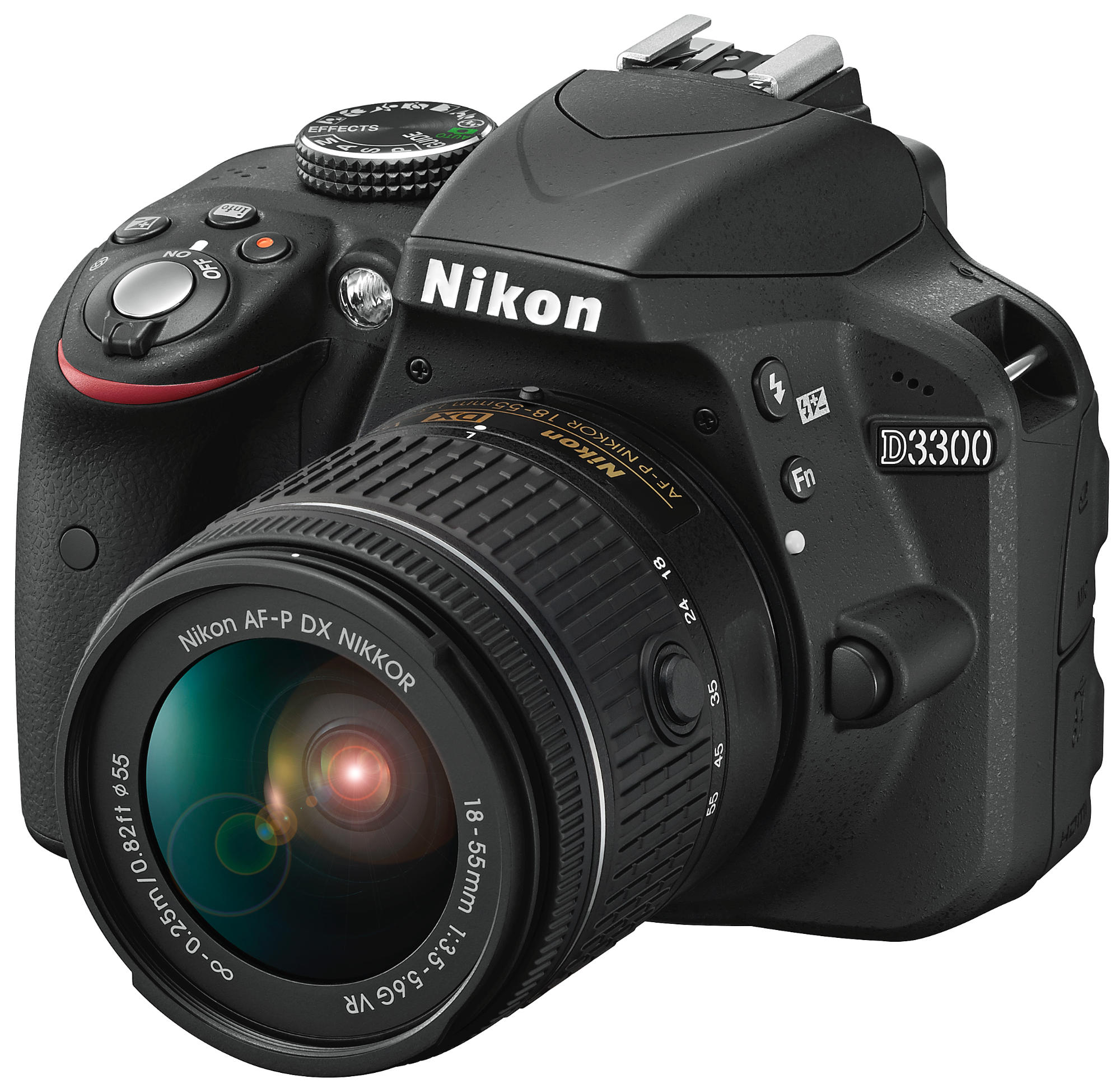 Cámara réflex - Nikon D3300 + AF-P DX 18-55mm + Estuche + Trípode + Libro