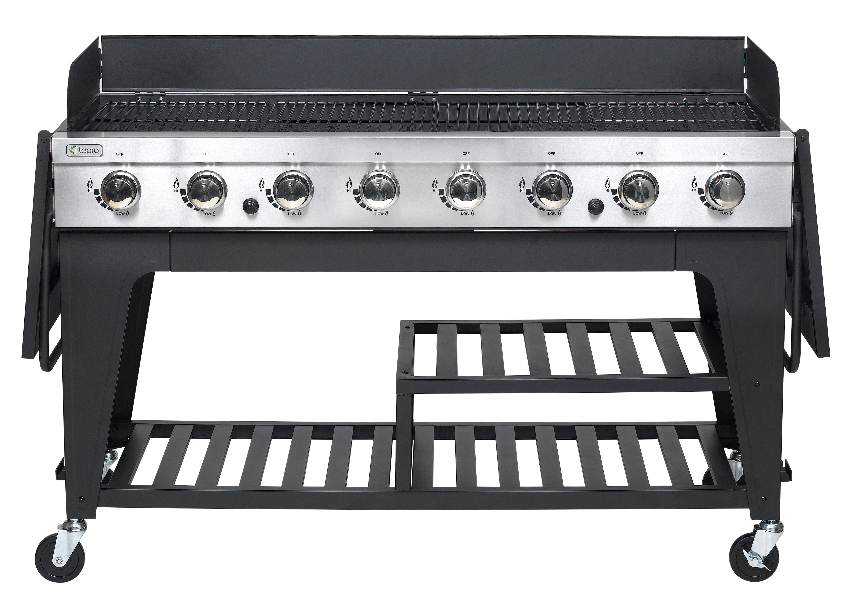 TEPRO 3155 Montgomery Gasgrill, Schwarz/Edelstahl (32000 Watt)