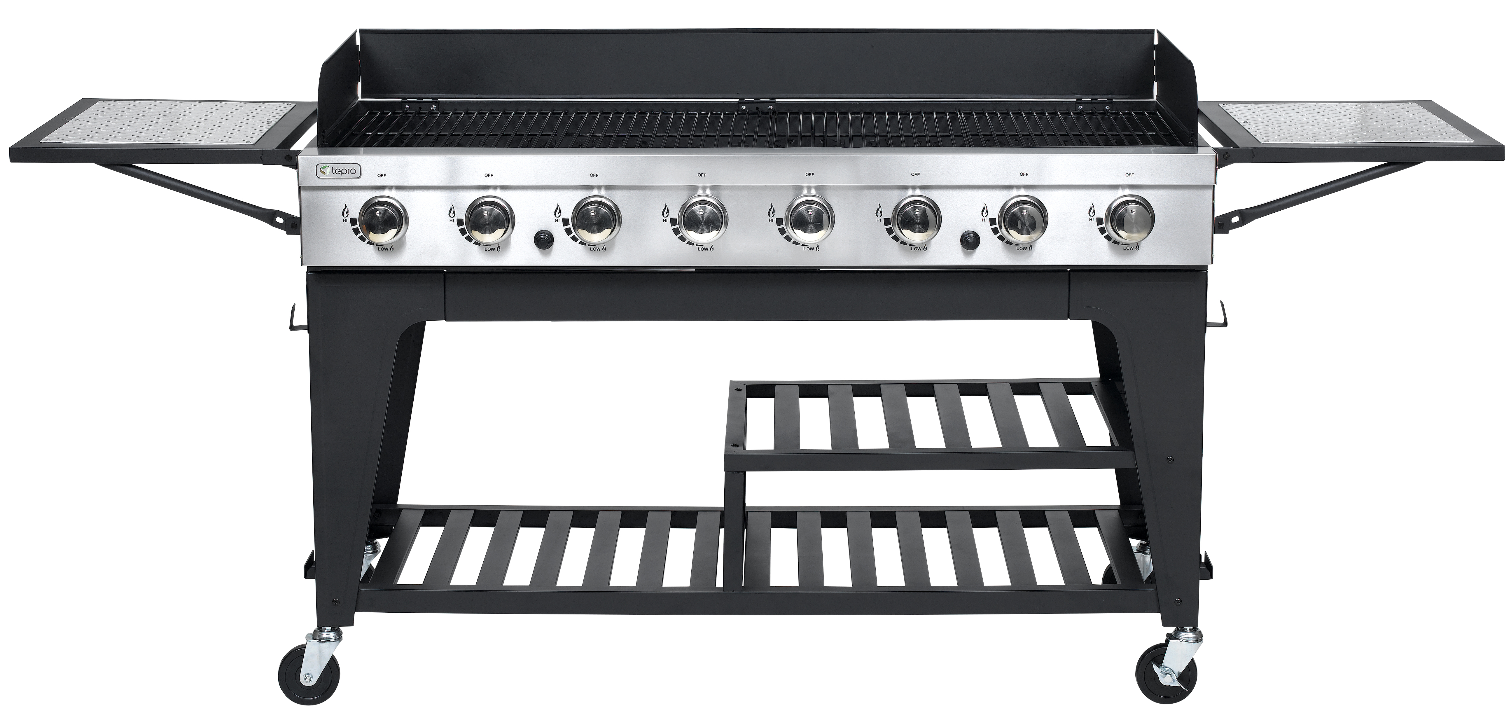 TEPRO 3155 Montgomery Gasgrill, Schwarz/Edelstahl (32000 Watt)