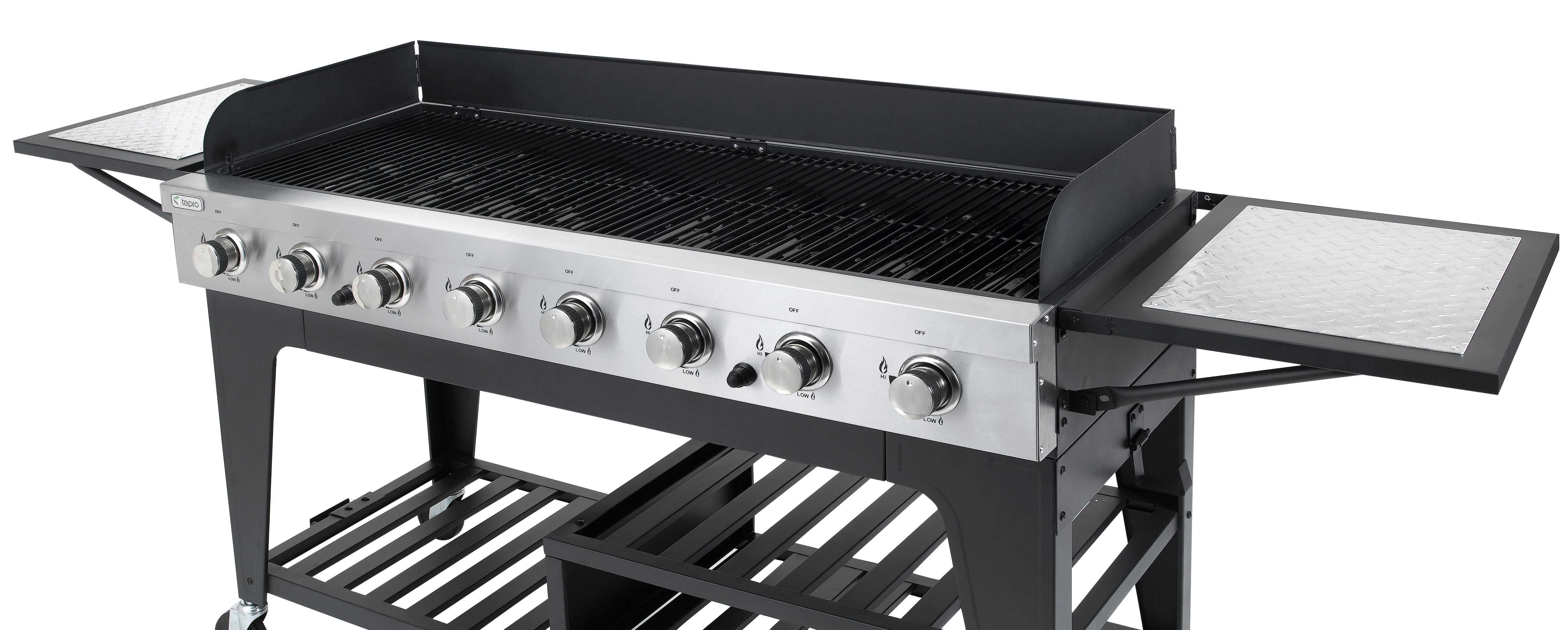 TEPRO 3155 Montgomery Gasgrill, Schwarz/Edelstahl (32000 Watt)
