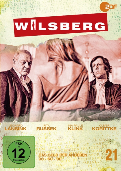 DVD-Cover: Drei Personen, Titel: Wilsberg, deutscher Text.