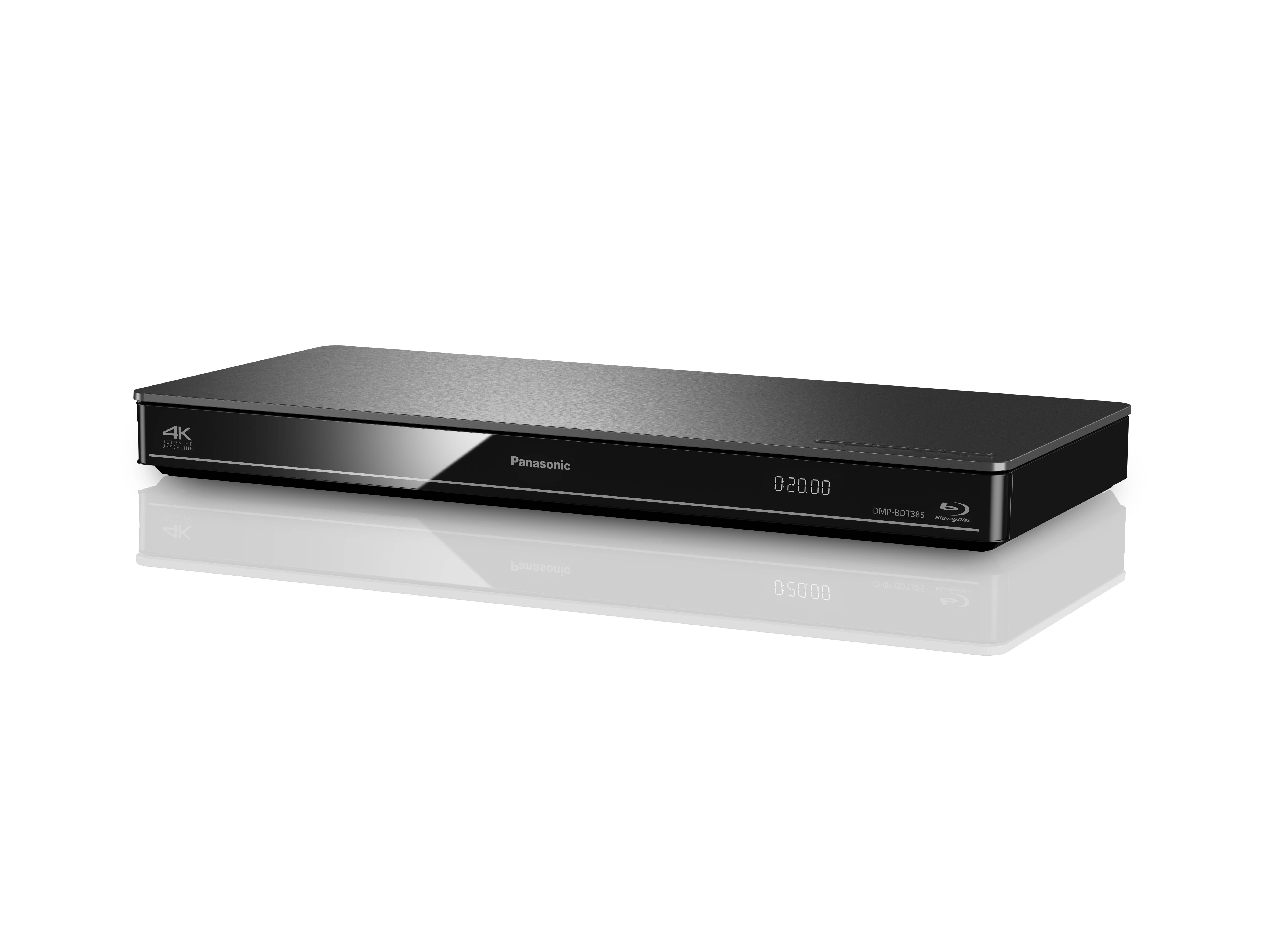 PANASONIC DMP-BDT385EG Blu-ray Player mit 4K Upscaling, 4K JPEG Wiedergabe, 3D und High Res Audio