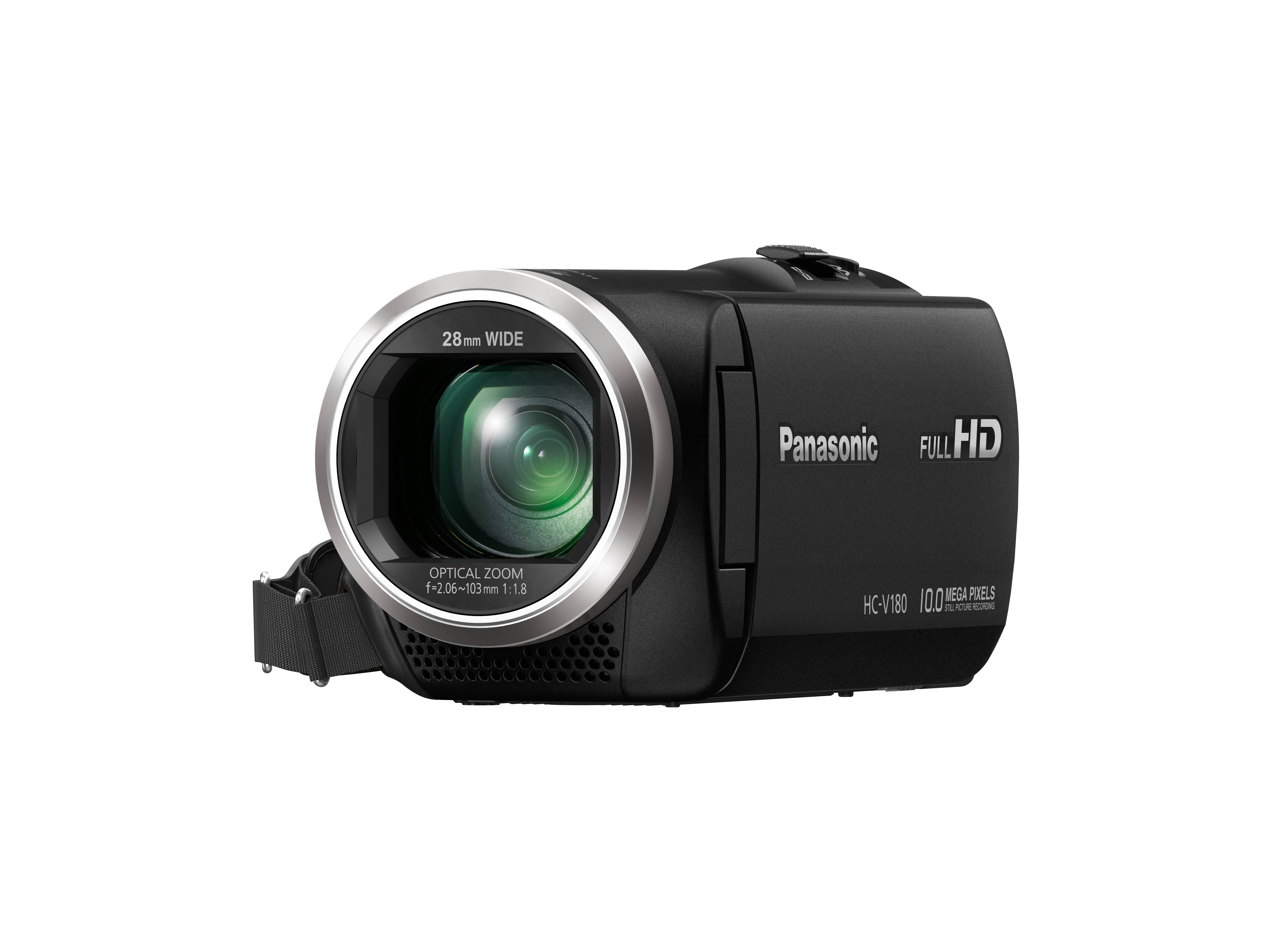 PANASONIC HC-V180 Camcorder , BSI MOS 2,5 Megapixel, 50xopt. Zoom