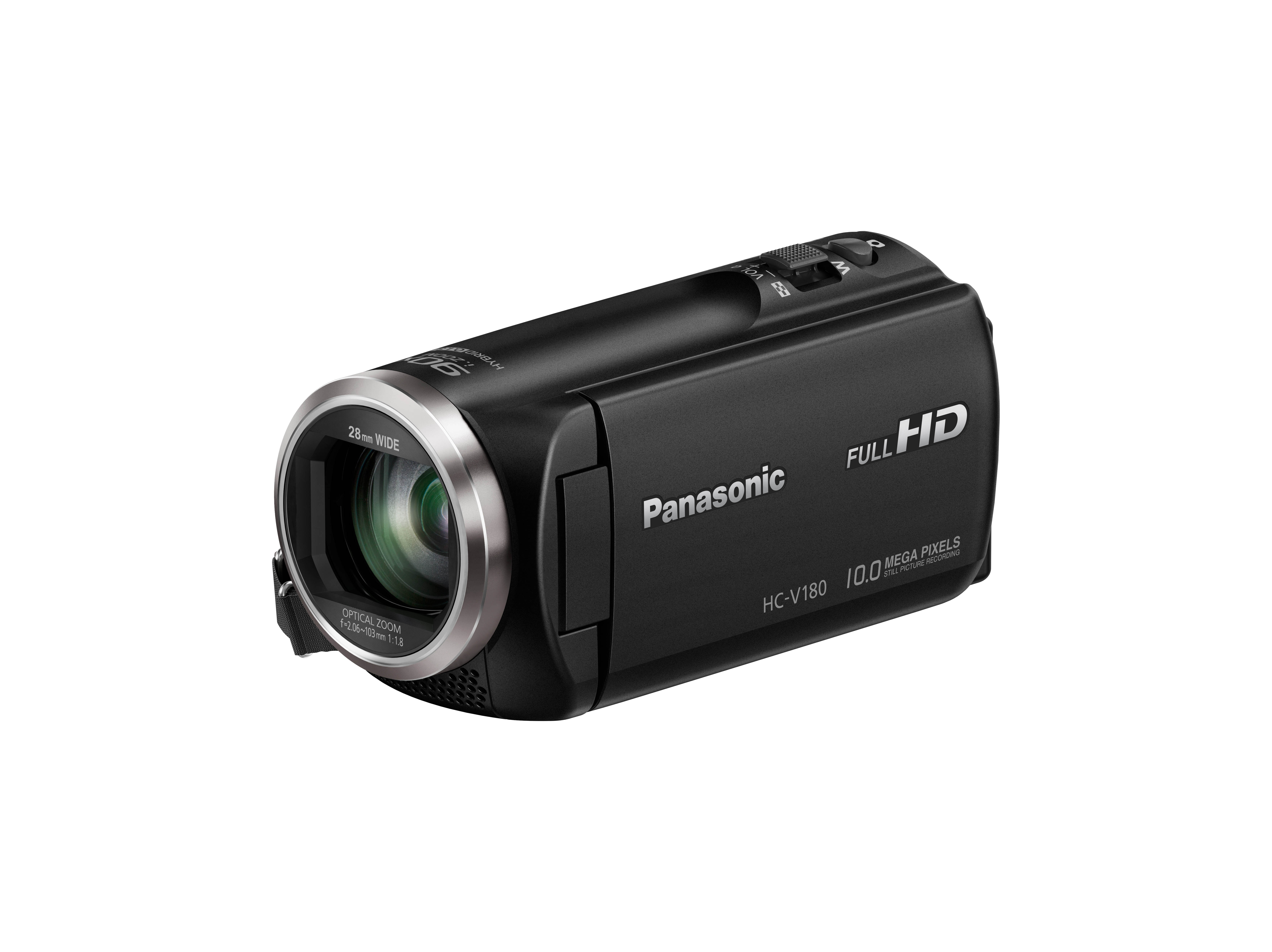 Megapixel, Zoom 2,5 MOS BSI , 50xopt. PANASONIC Camcorder HC-V180