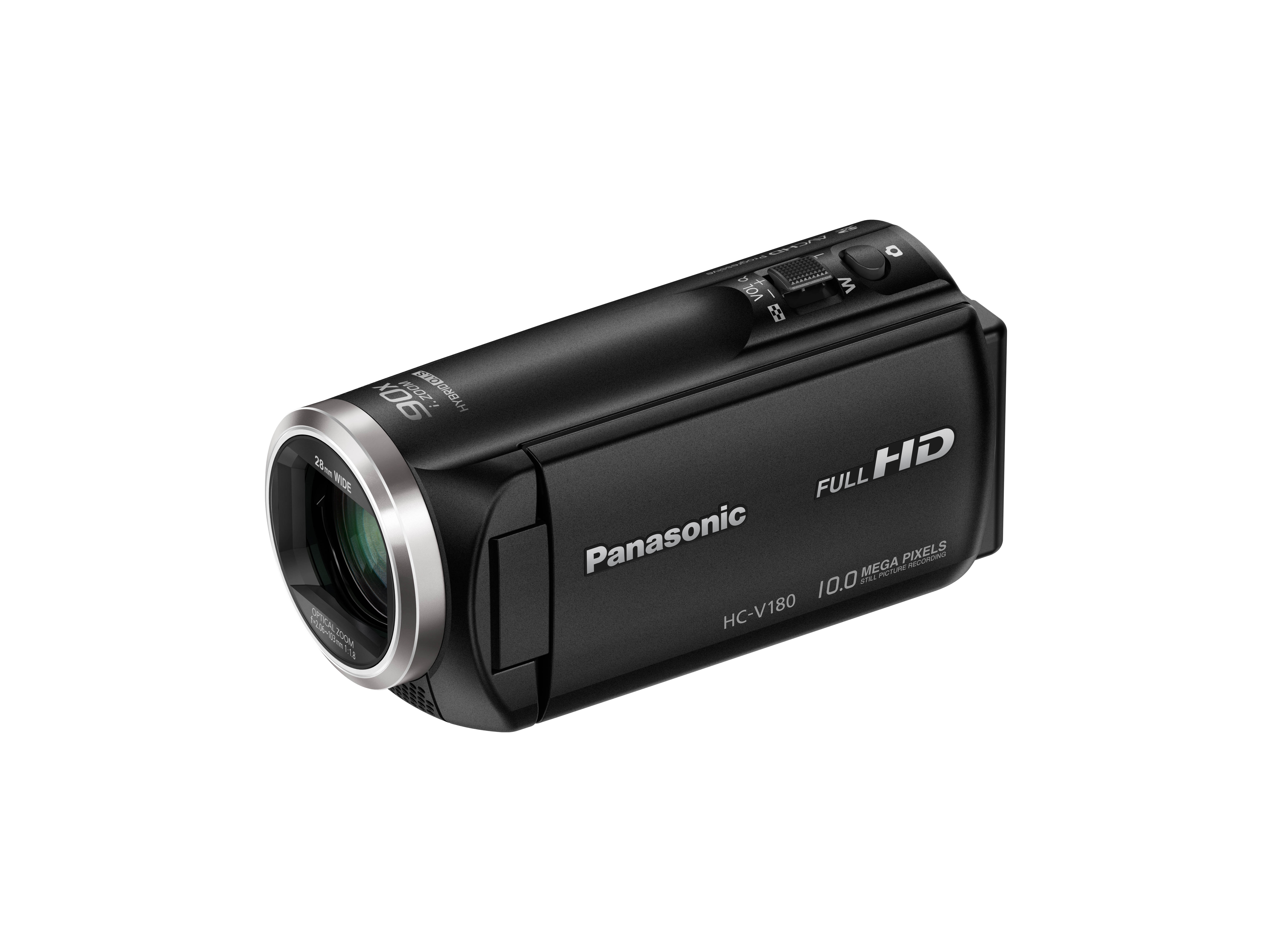 Megapixel, Zoom 2,5 MOS BSI , 50xopt. PANASONIC Camcorder HC-V180