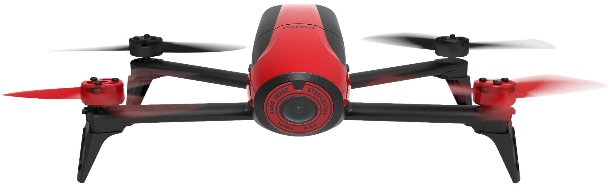 Dron - Parrot - Bebop Drone 2, 14 mpx, Color rojo